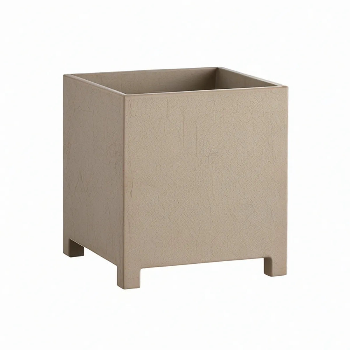Quadratischer Pflanzkübel aus Polypropylen, Taupe, 40 x 40 x 50 cm