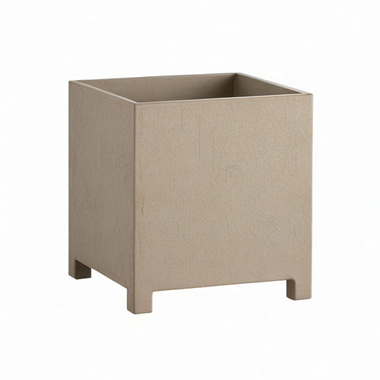 Quadratischer Pflanzkübel aus Polypropylen, Taupe, 40 x 40 x 50 cm